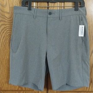 Old Navy NWT Men's Size 32 Active Stretch Tech Chino Shorts Light Gray 8" Inseam